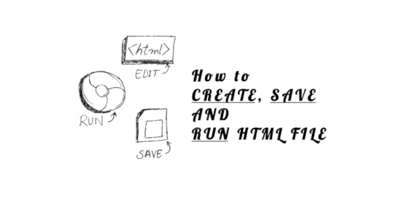 How to Create, Save and Open an HTML file in Notepad